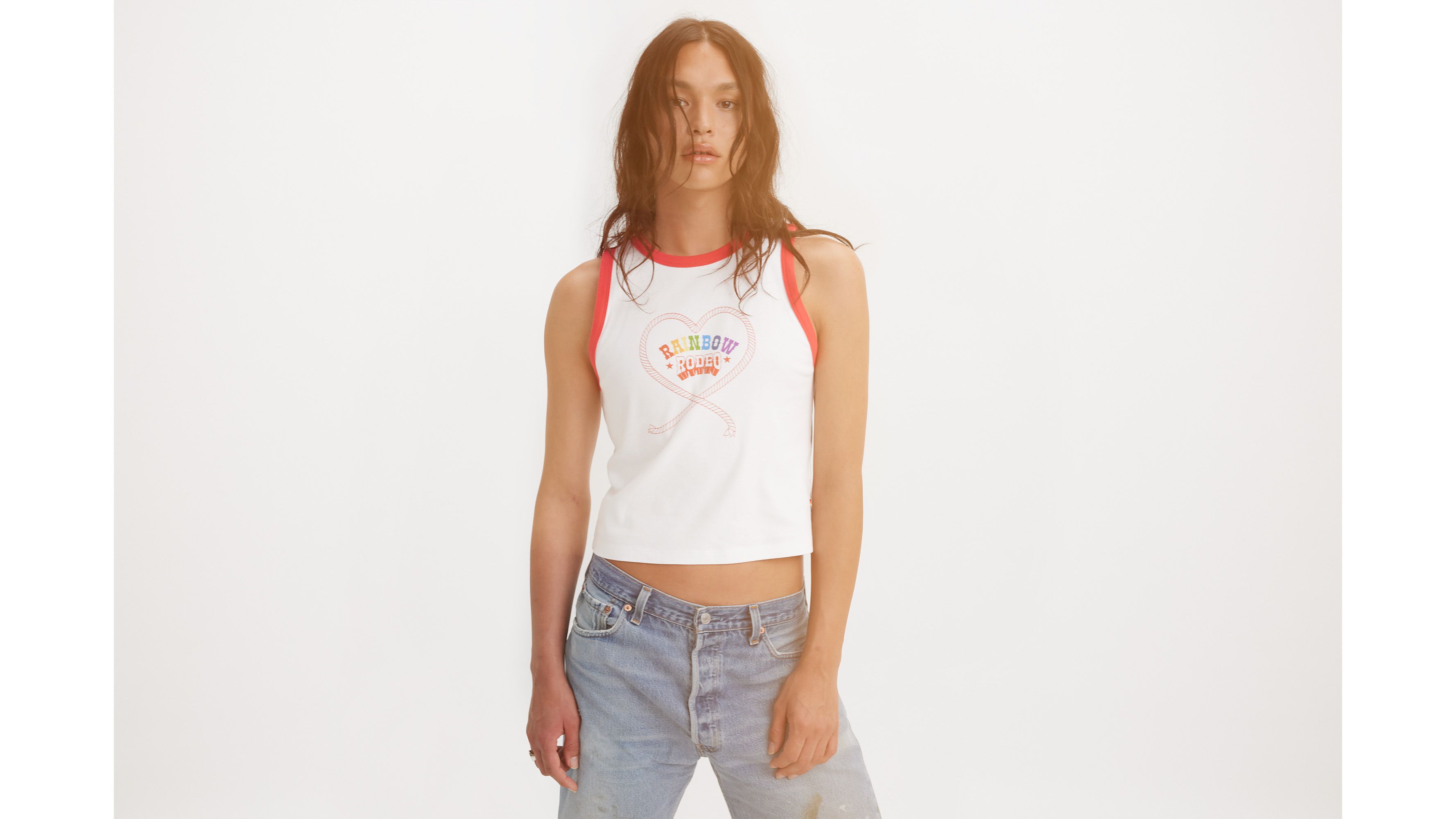 Levi's® Pride Débardeur graphique Olivia - Bright White - Blanc