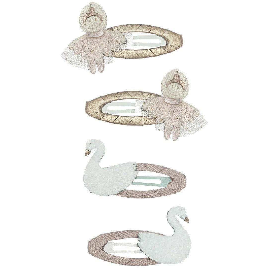Mimi & lula haarclipjes swan lake - 4st