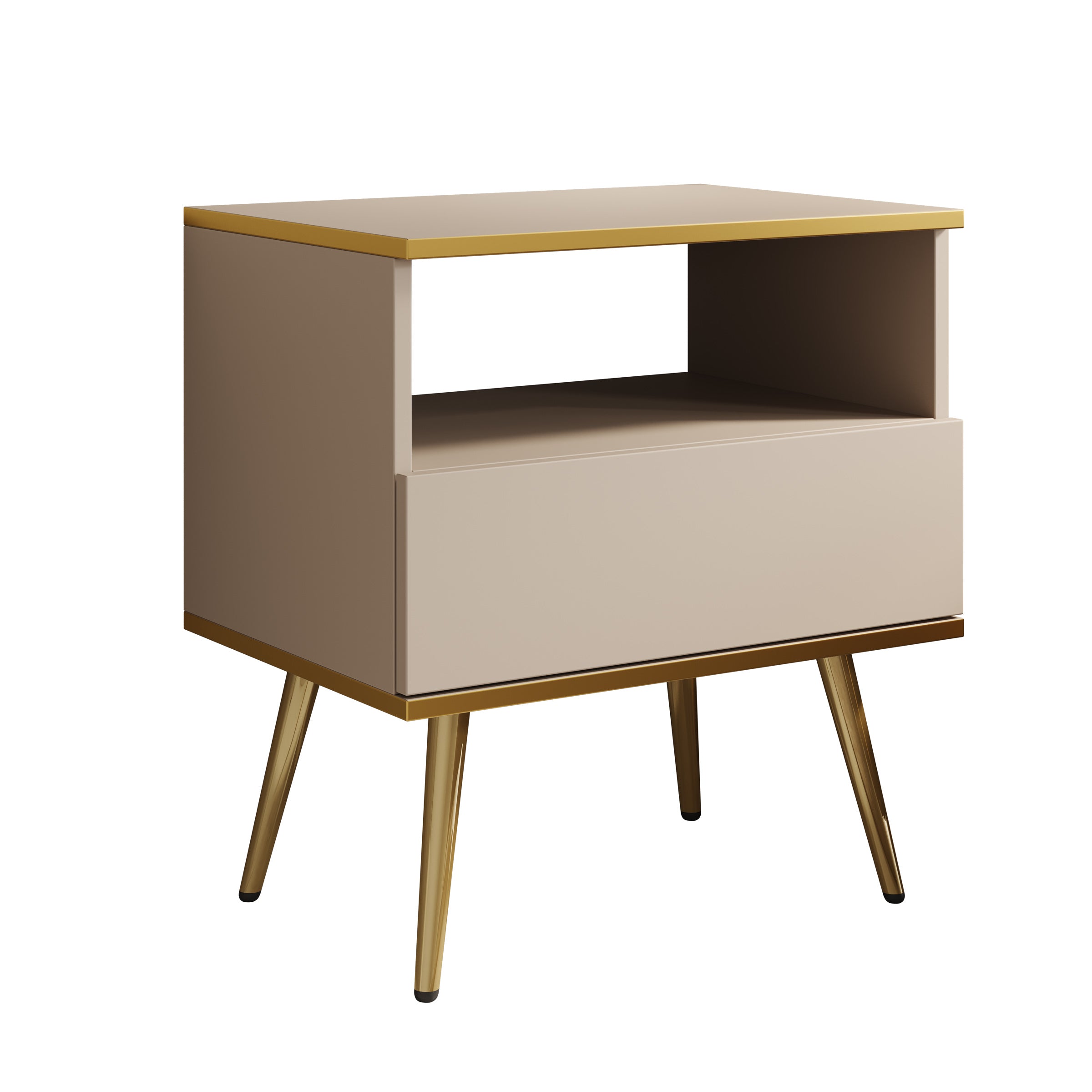 Orleans - Nachtkastje - Beige - 54x39x59 cm