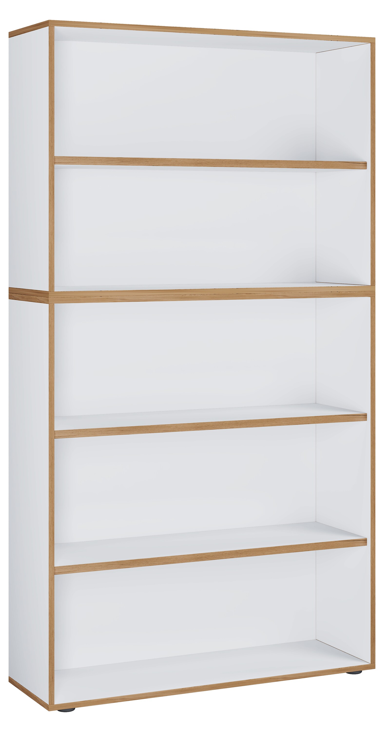 VCM Holz Büro Stand Regal Bücher Ordner Aktenregal Ordnerregal Bücherregal Salia 5-fach Breite 100 cm