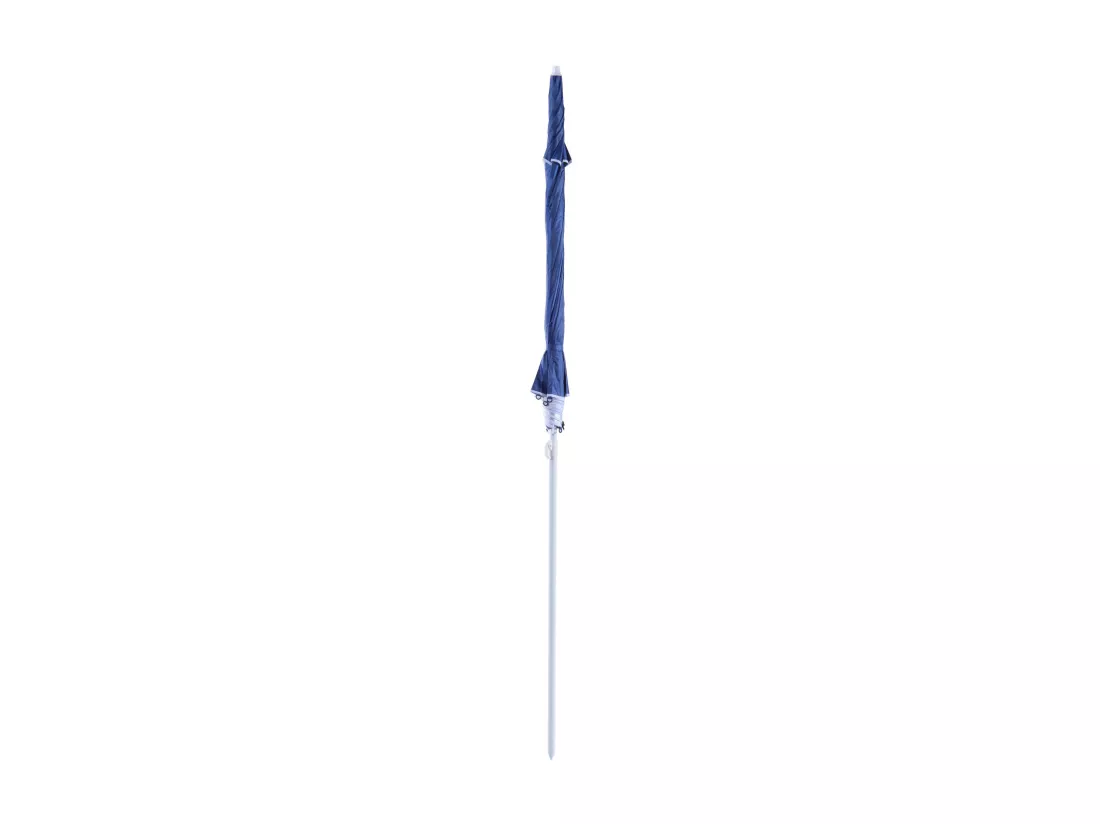 Parasol abri solaire contemporain protection UPF 50+ sac transport fourni bleu marine
