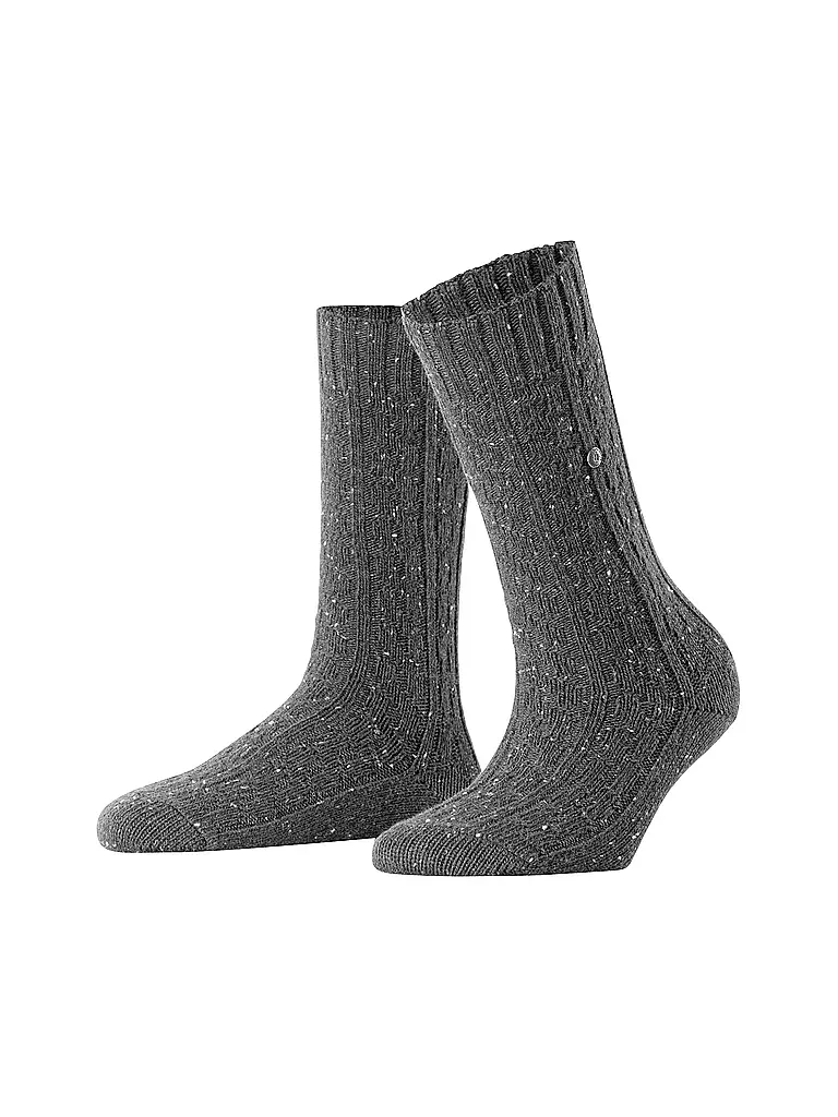 BURLINGTON Damen Socken TWEED TALES 36-41carbon melange grau