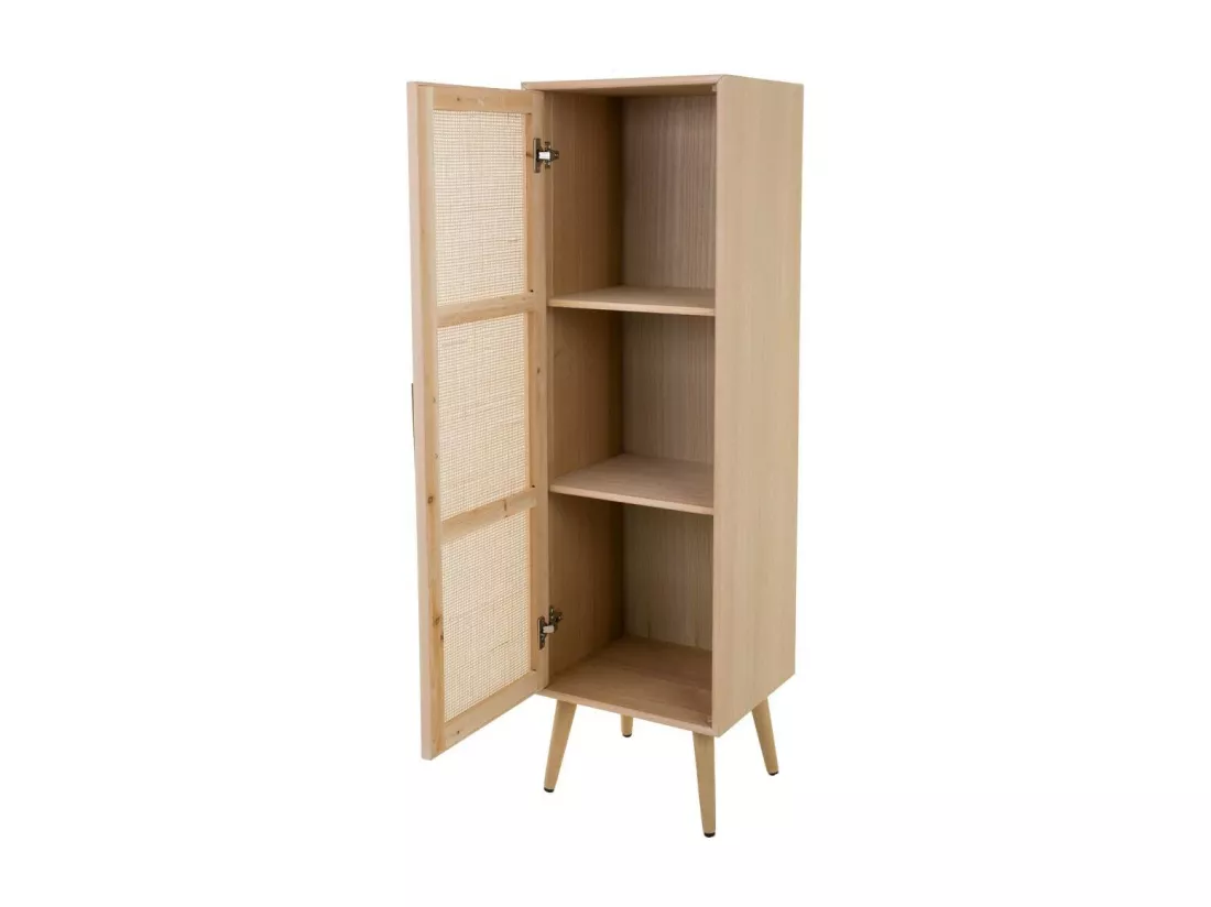 Armoire en bois et grille marron 40.5x37x139.5h