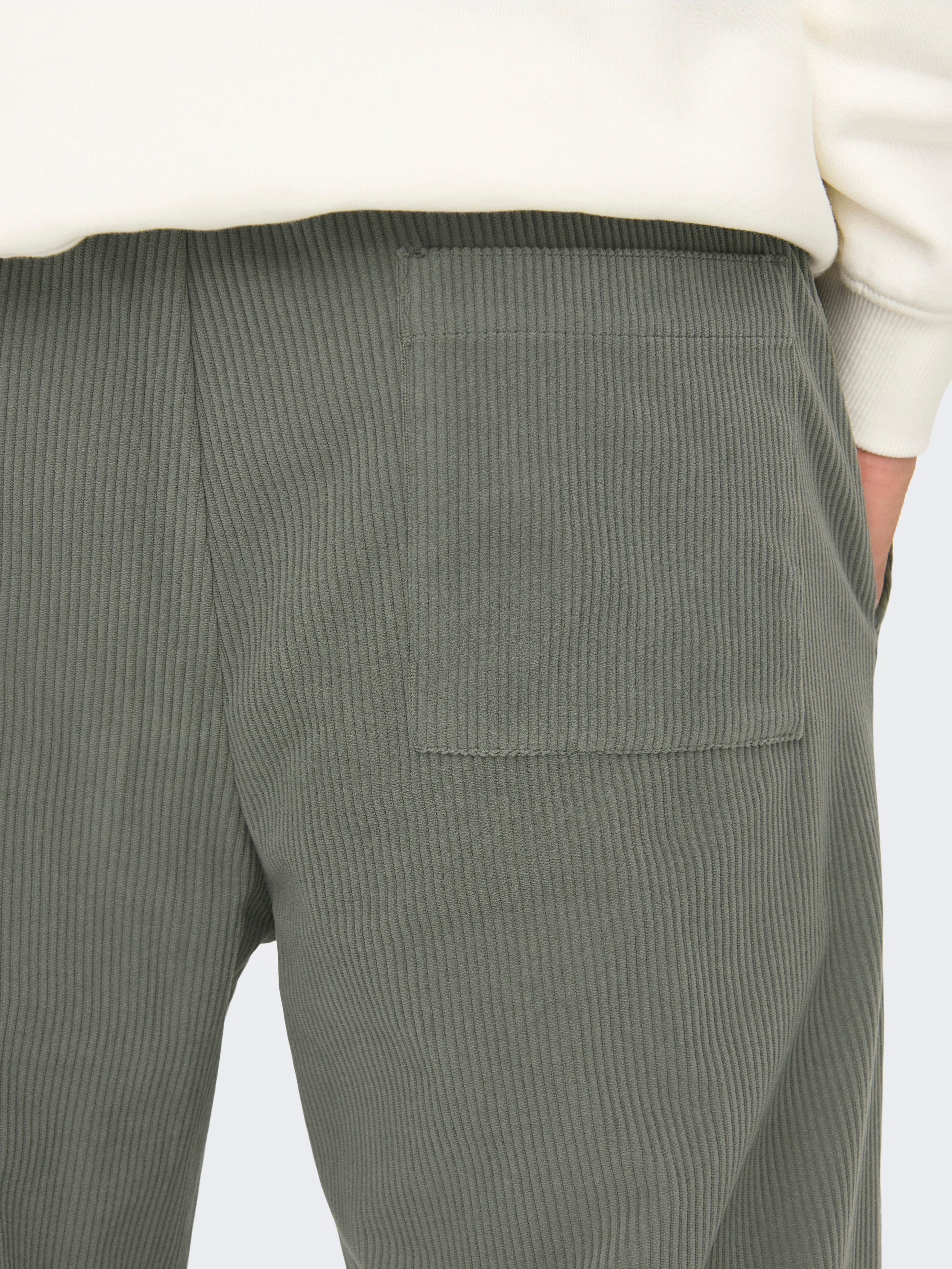 ONSSINUS Locker geschnitten Hose mit weitem Beinschnitt Castor Gray