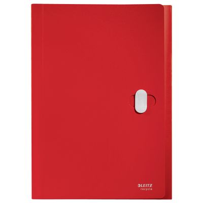 Leitz Recycle - Trieur à soufflet - 5 positions - A4 - pour 250 feuilles - à onglets - rouge