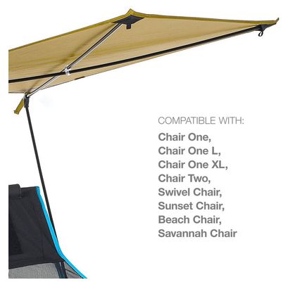 Abri Solaire pour Chaise Pliante Helinox Personal Shade Marron