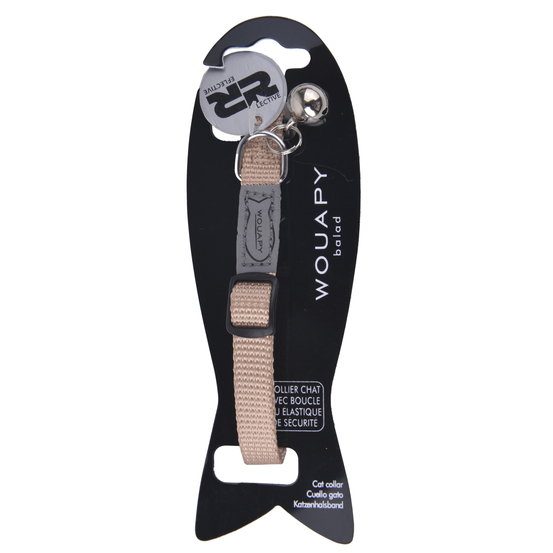 Collier basic line beige pour chat
