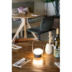 Lampe de table à LED rechargeable BARCELONA, noir