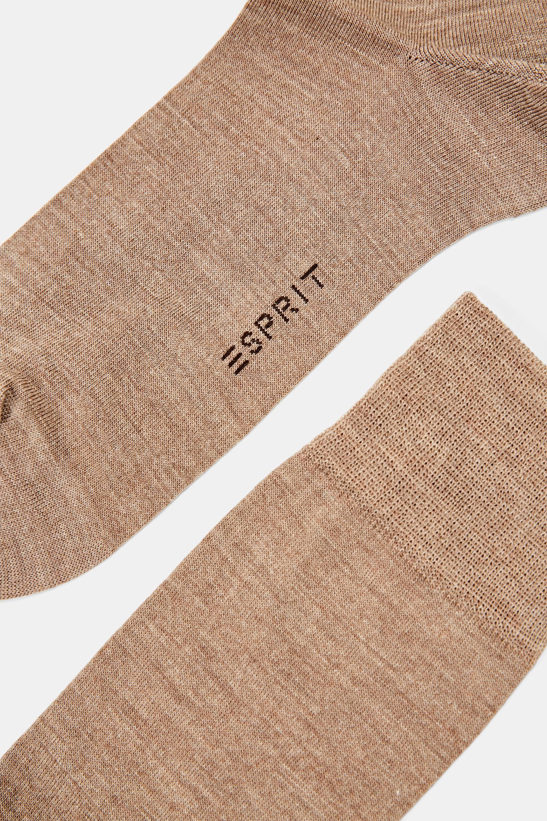 Lot de 2 paires de chaussettes en fine maille à teneur en laine vierge