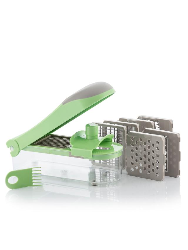Gemüseschneider & Reibe, 7-in-1 – vielseitig, kompakt, scharf