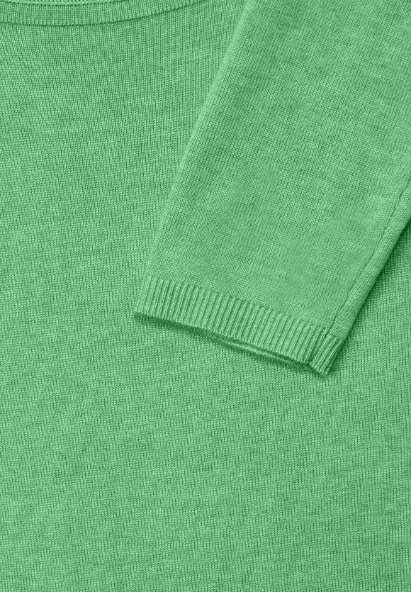 U-Boot Ausschnitt Pullover - light spring green mel.