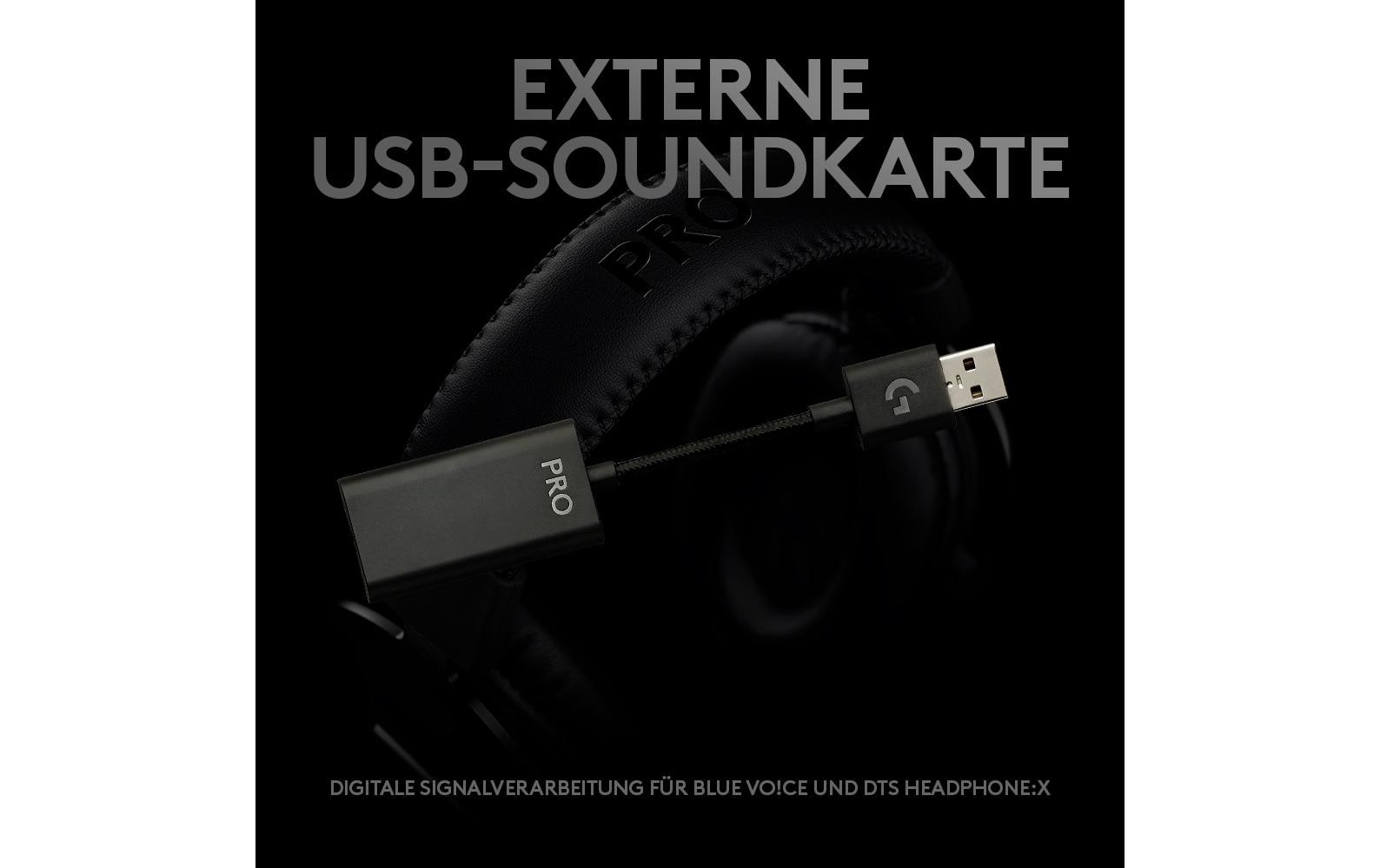 Headset G PRO X Gaming 7.1 Surround SchwarzKomfortables Over-Ear-Headset mit Surround-Sound