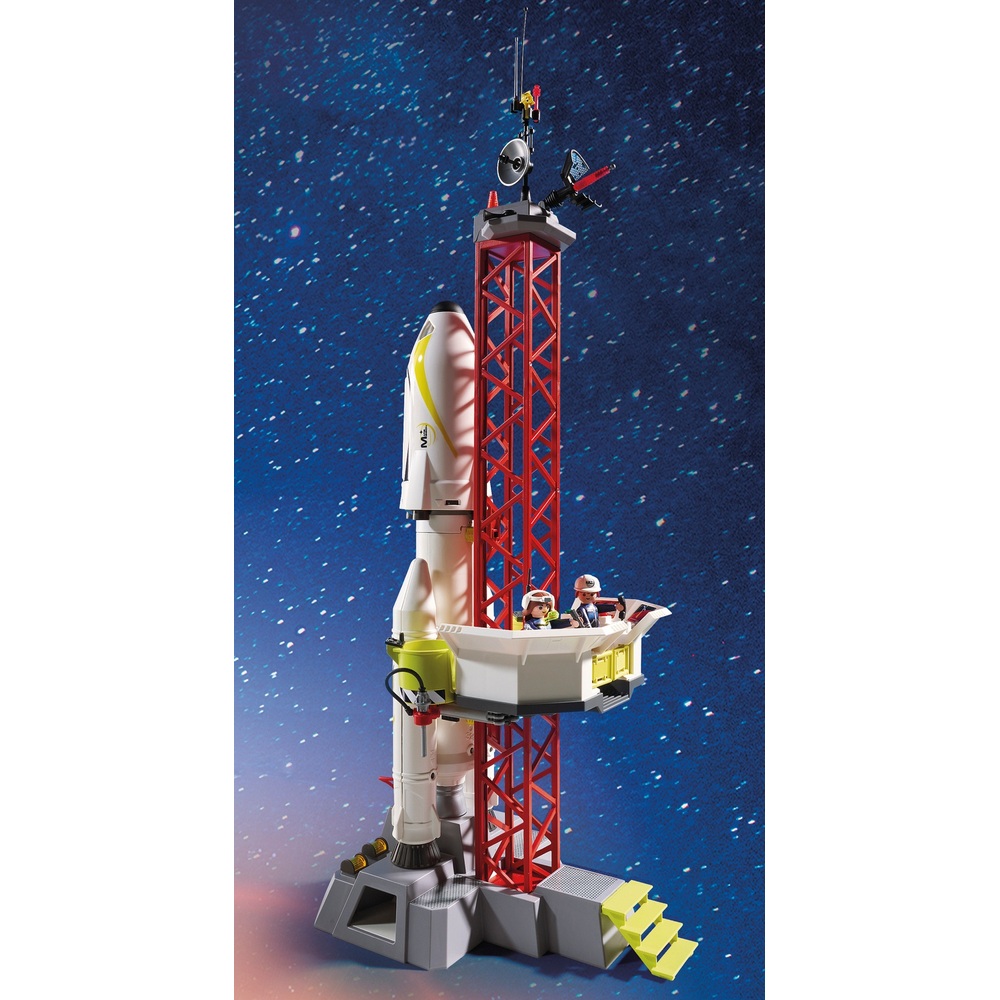Playmobil 9488 Weltraummission Rakete mit Startrampe, Licht und Sound