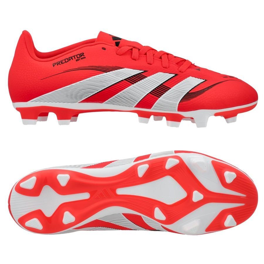 adidas Predator Club FxG Pure Victory - Lucid Red/Blanc/Noir