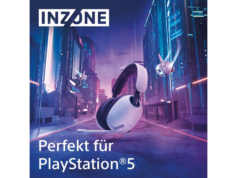Sony Headset INZONE H9 Weiss Kabelloses Gaming-Headset mit Noise-Cancelling für die PS5 und den PC