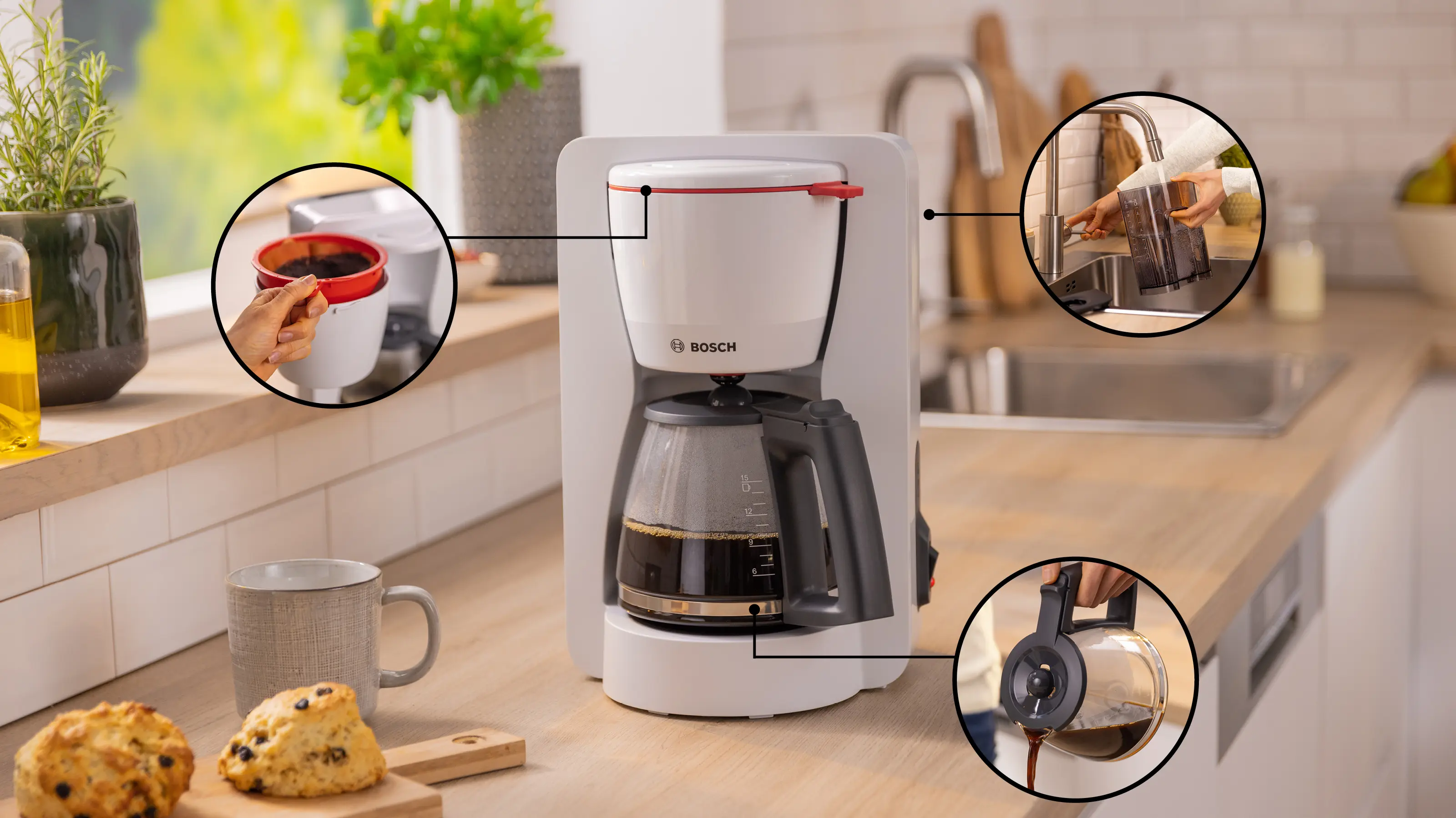 Koffiezetter MyMoment Wit TKA2M111