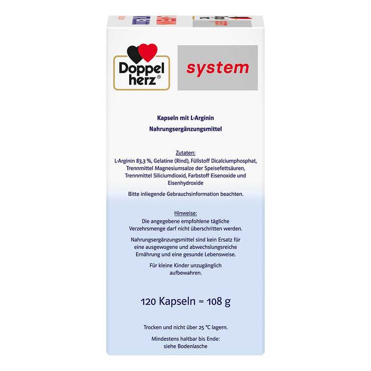 Doppelherz system L-Arginin Vital 3000 Kapseln, 120 St