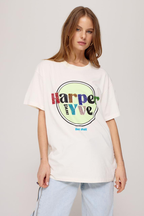 Harper & Yve ecru dames t-shirt
