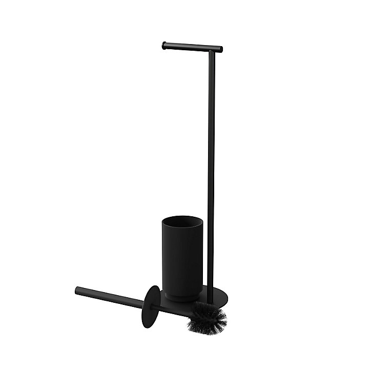 Serviteur WC GoodHome Kina en ABS l.19 x P.19 x H.64 cm