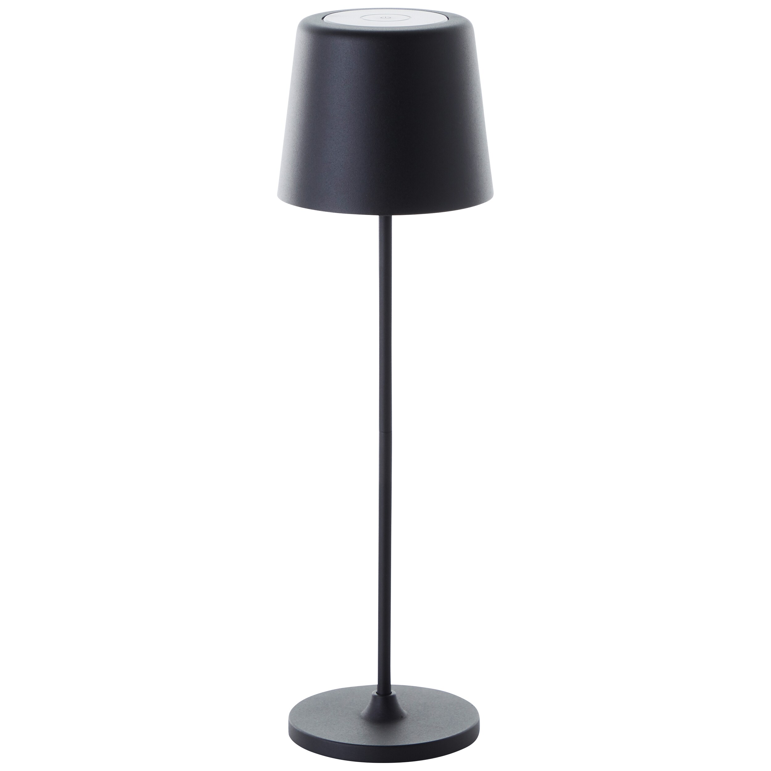 Brilliant Lampe Kaami LED Außentischleuchte 37cm schwarz matt Metall/Bambus schwarz 2 W LED integriert