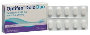 OPTIFEN Dolo Duo Filmtabletten 500mg/200mg, 20 Stück