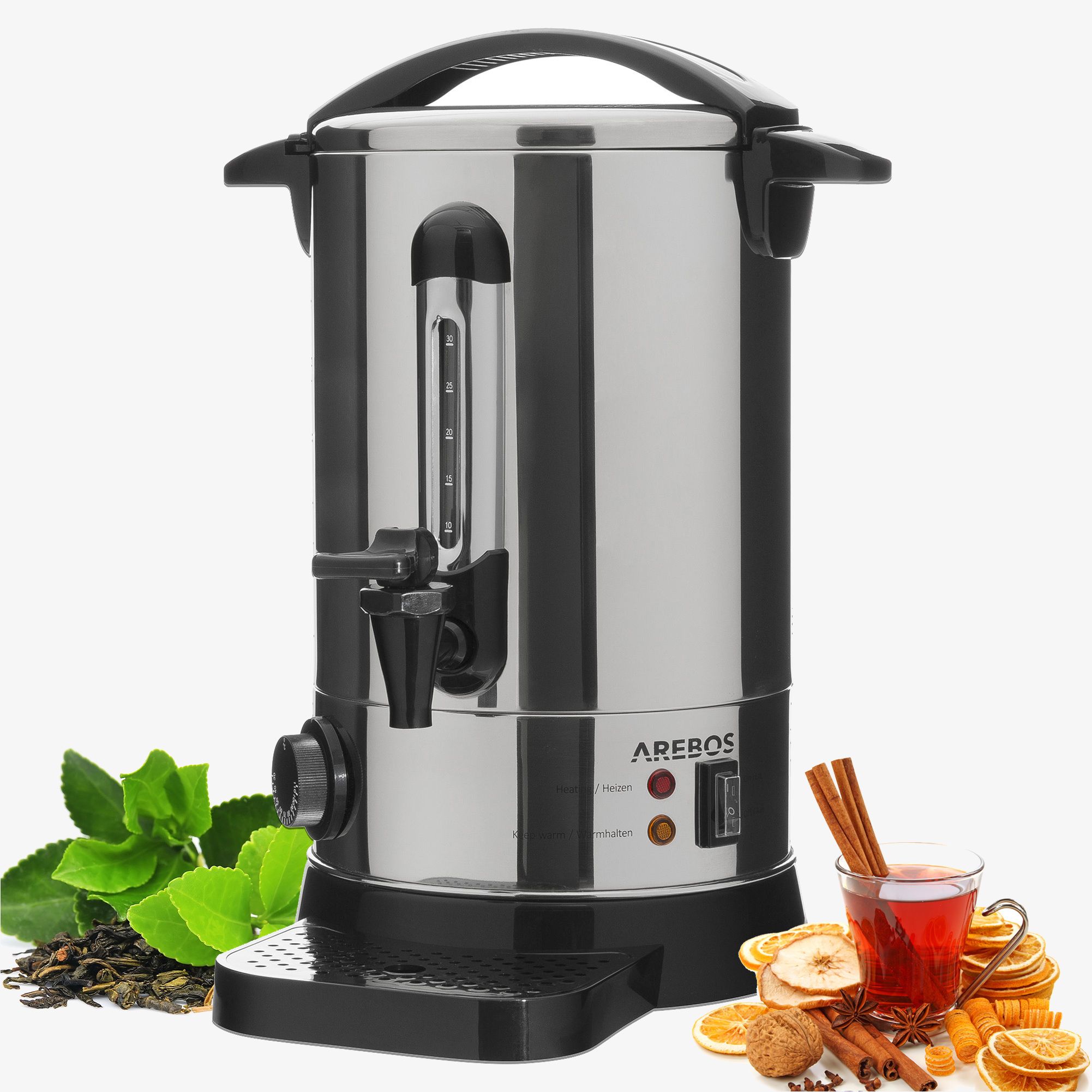 Glühweinkocher 6,8L 950W Edelstahl