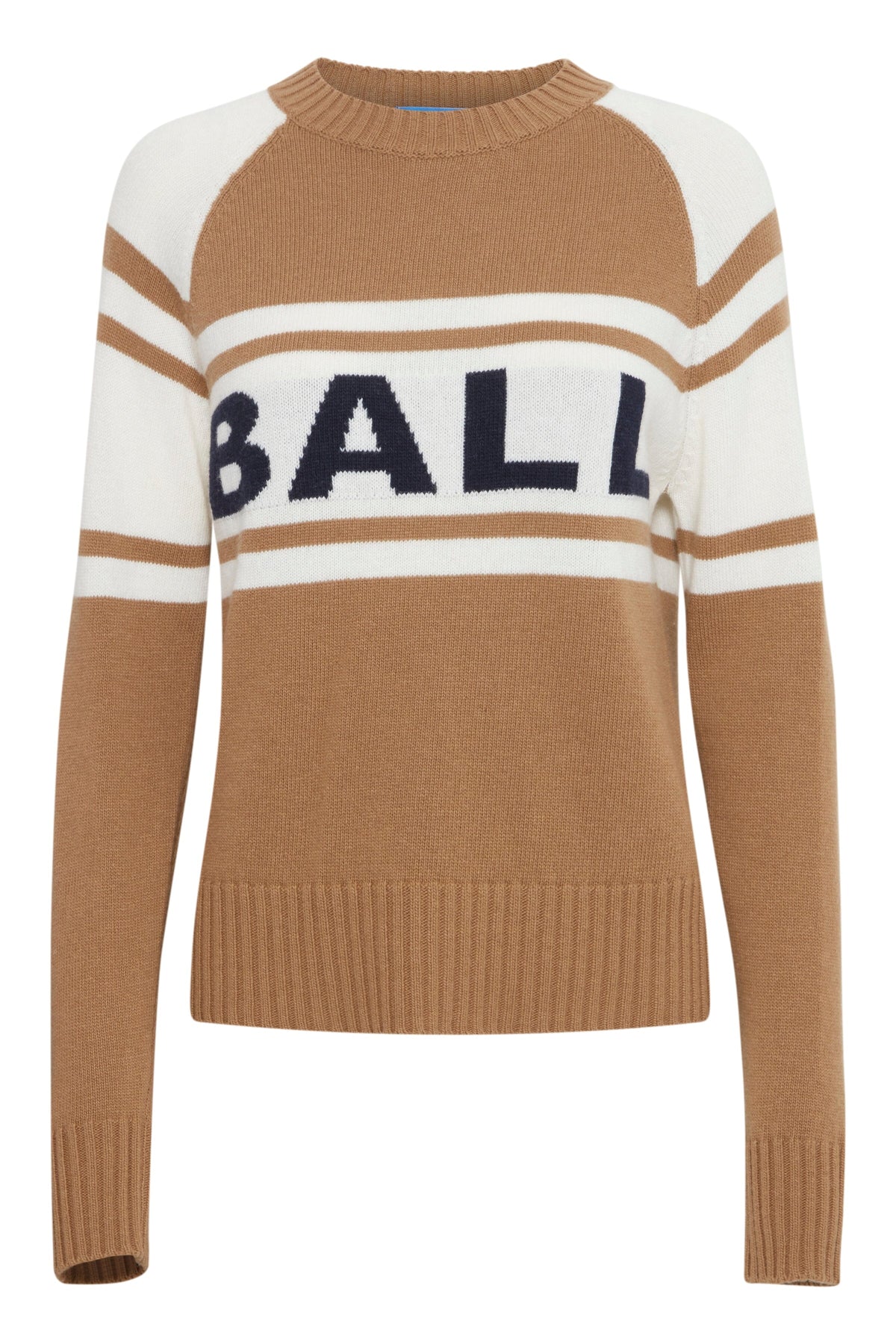 Ball Baeverest Logo Knit 1809391 cumin melange