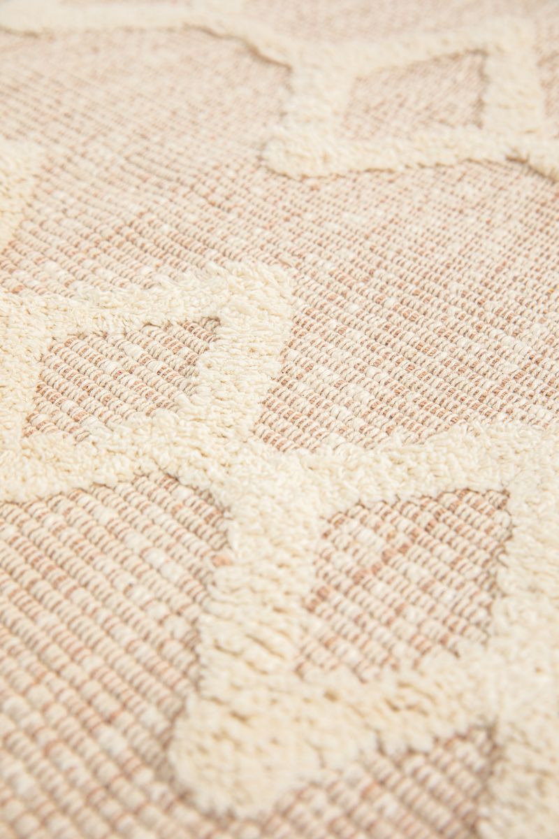 Sissy-Boy Beige badmat met geometrische figuren