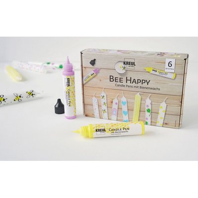 Candle Pen 'Bee Happy', set de 6