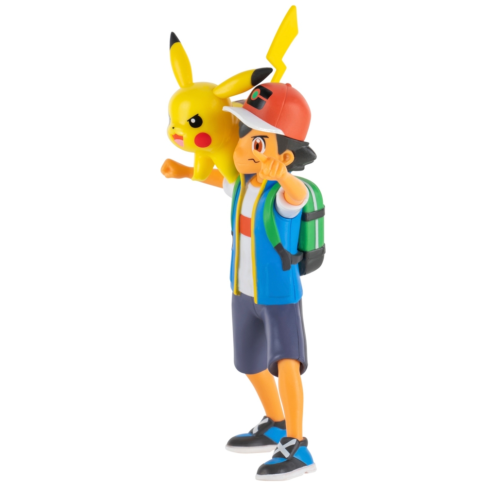 Pokémon 11 cm Kampf-Feature-Figur Ash & Pikachu