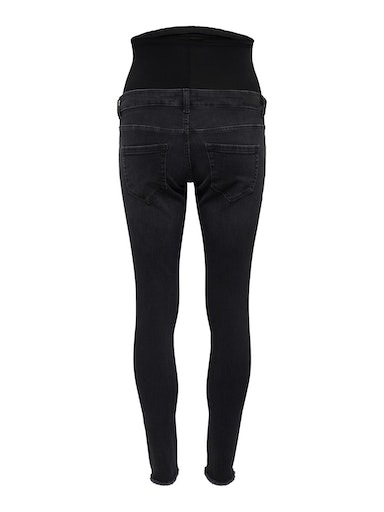 ONLY MATERNITY Umstandsjeans »OLMBLUSH MID SK ANK RW DNM REABOX NOOS«, mit Destroyed Effekt