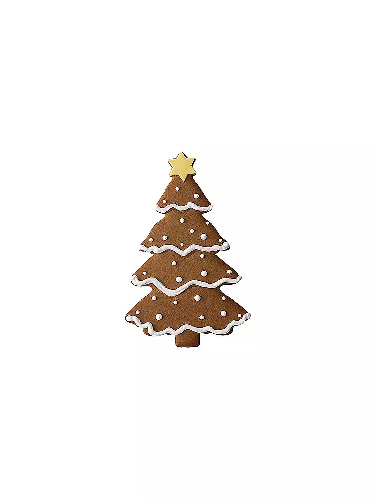 RBV BIRKMANN XXL Ausstechform Christbaum 18,5cm Edelstahl silber