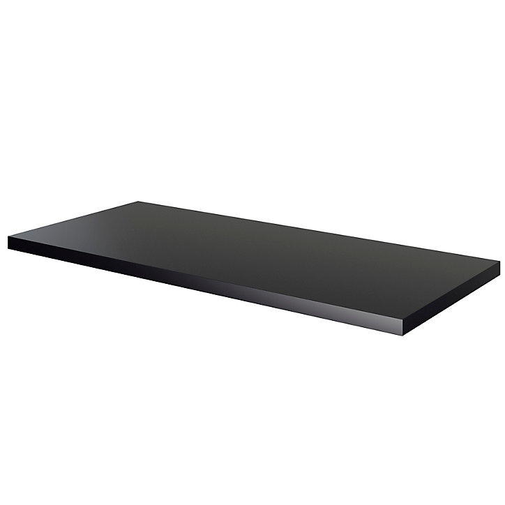 Plan de toilette L.100,5 x l.45,5 cm coloris noir mat, Cadelia, GoodHome