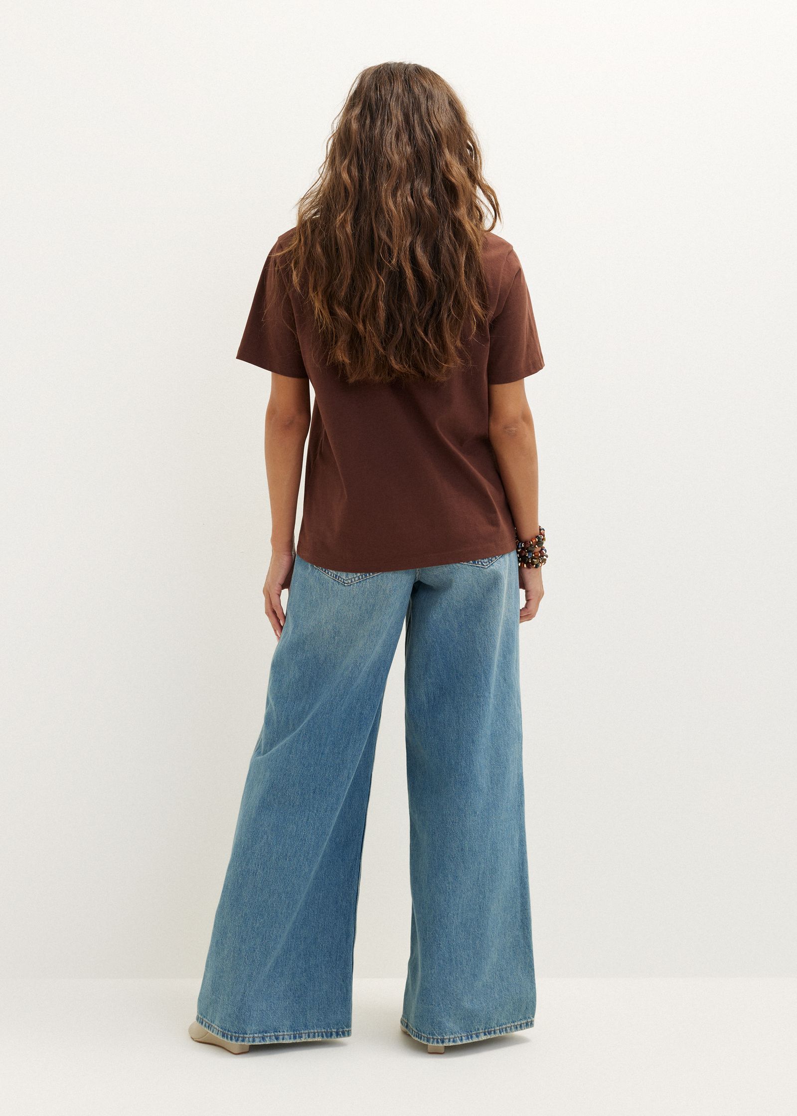 T-shirt met zachte print