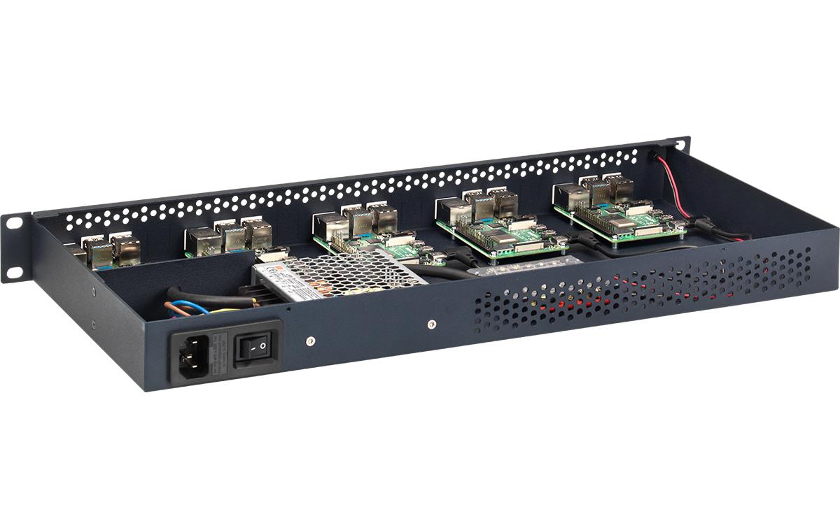 Rackmount Kit RM-PI-T1 für 5x Rasperry PI 4<br>Rackmount Kit für 5x Rasperry PI 4