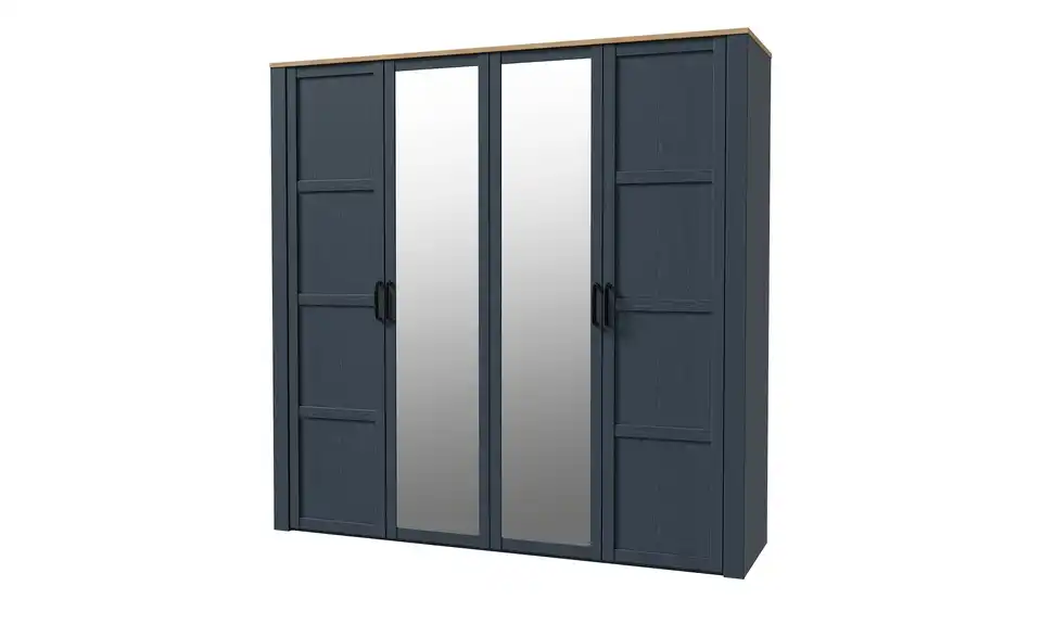 Drehtürenschrank Bohol Blau 215 cm