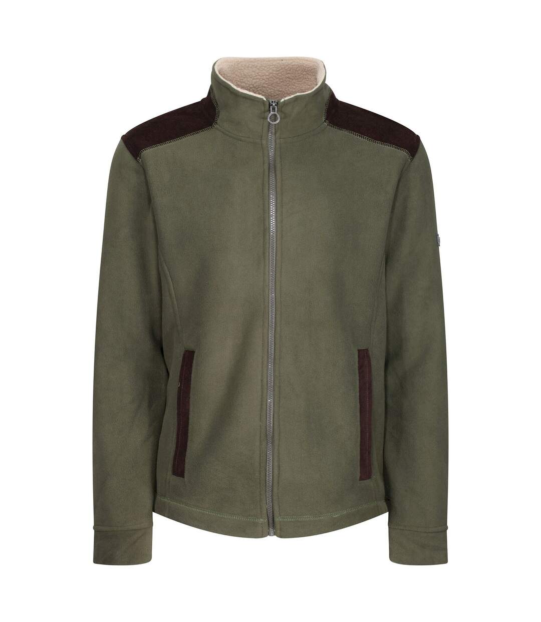 Regatta Veste polaire à fermeture éclair intégrale Faversham pour hommes (Kaki foncé) - UTRG7401