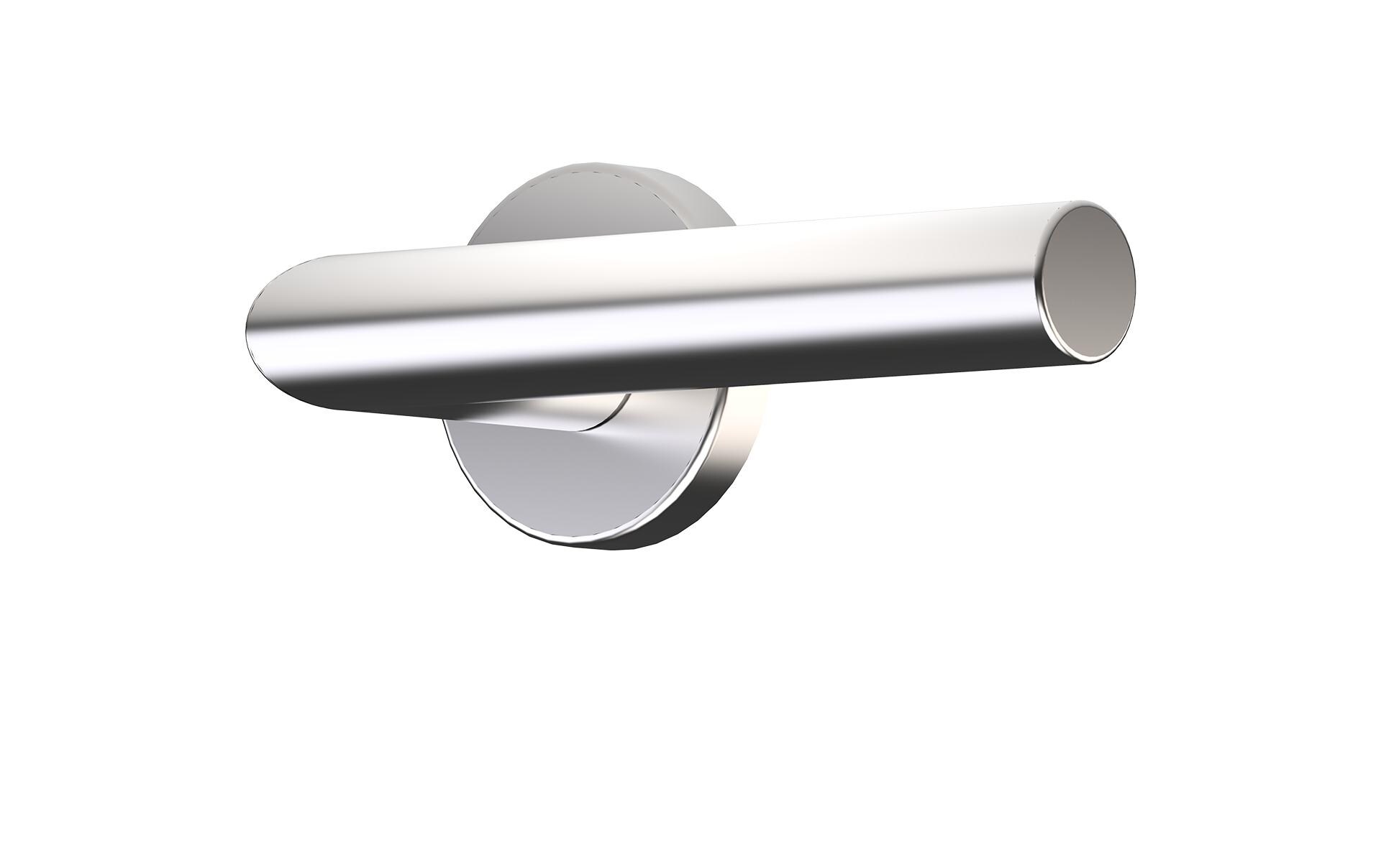 Fortis Handgriff Mechanischer Hebel, L-Form, Rechts SilberMechanischer Hebel für die Innenseite der Tür, der eine zuverlässige manuelle Bedienung als Ergänzung zum elektronischen Griff ermöglicht