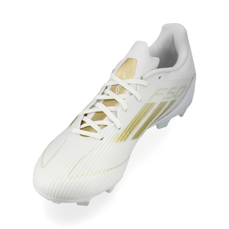 adidas F50 League FG/AG Day Spark - Blanc/Doré/Blanc