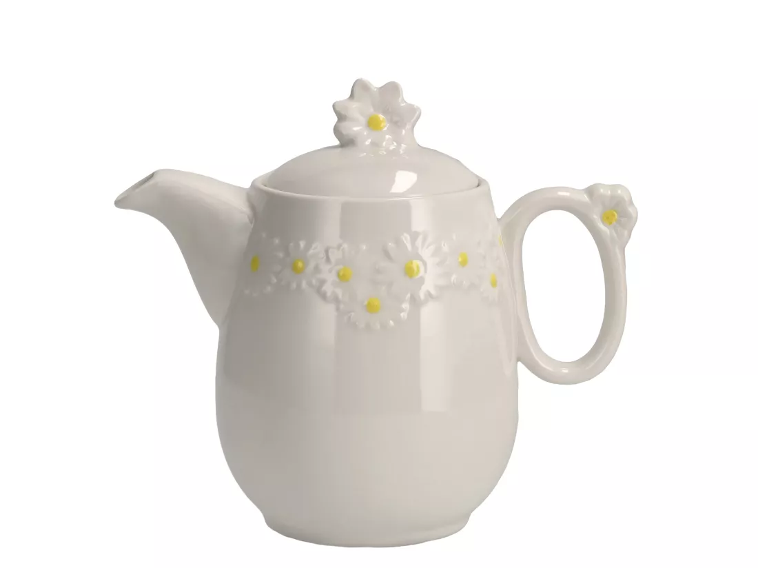 Pichet en Porcelaine Daisy Blanc Moyen 950ml 17x12x20.5