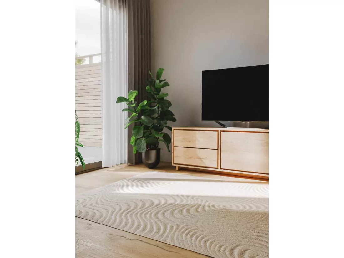 Tapis Leo Crème 200x290 cm