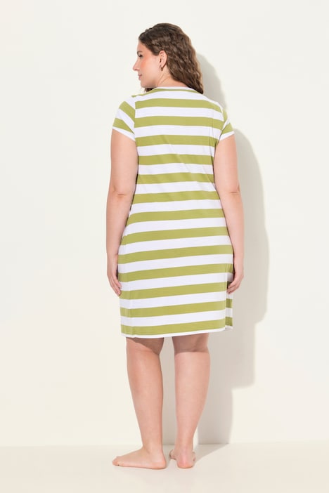 Bellieva Kleid, Jersey, Halbarm, seitliche Raffung, Biobaumwolle, GOTS