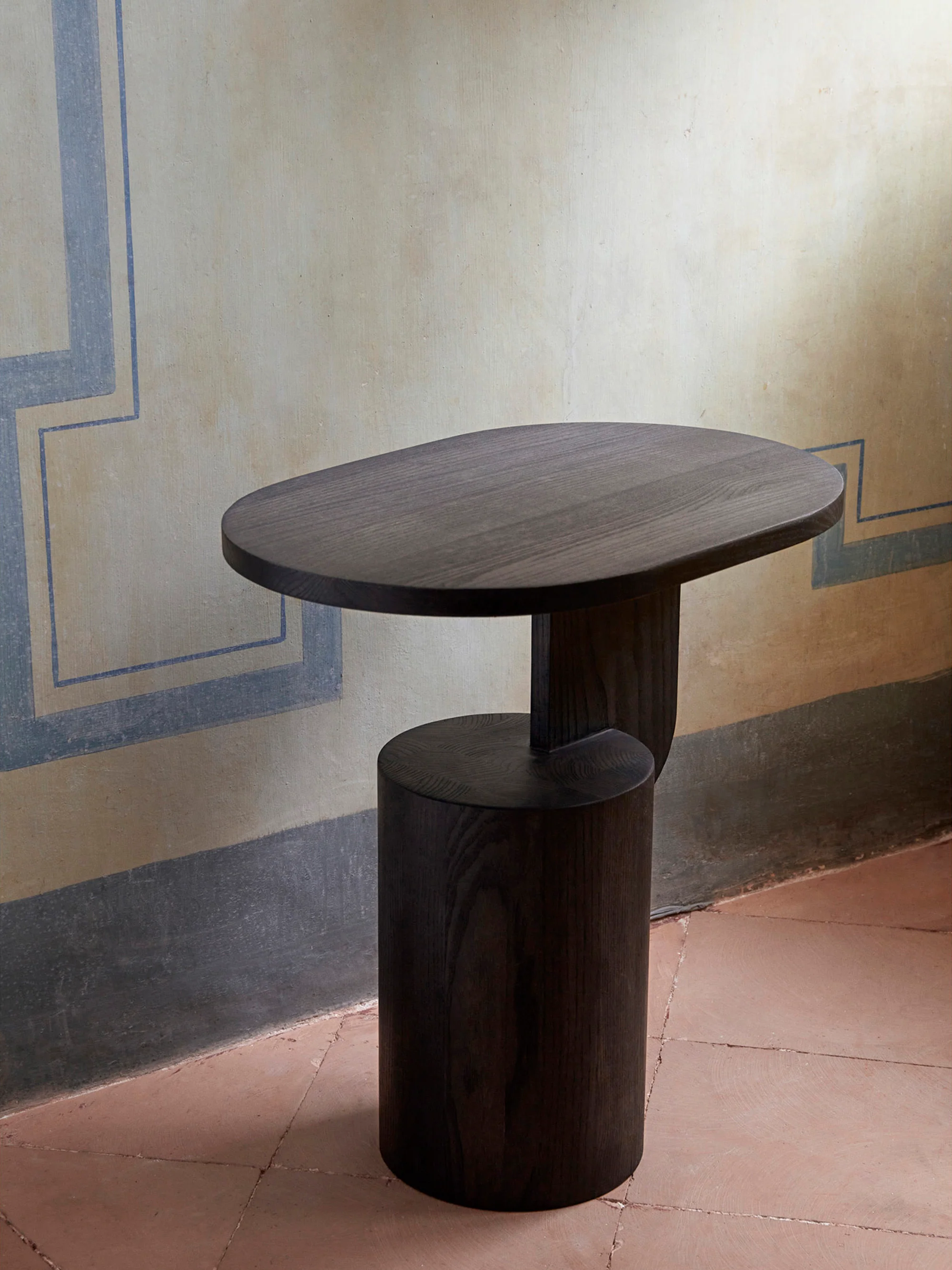 Essenhouten bijzettafel Insert