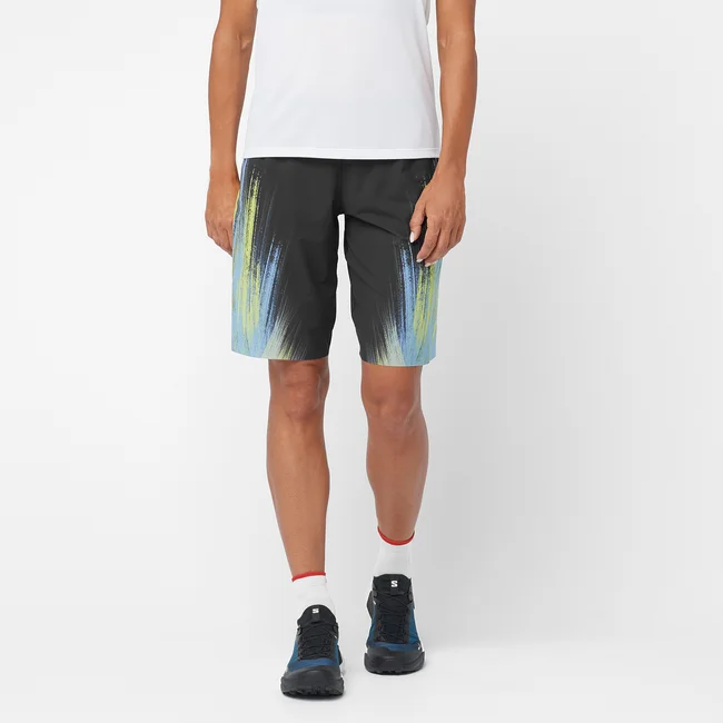 SHORTNEY  Shorts Damen DEEPBLACK/SulphurSpring/Peacockblue