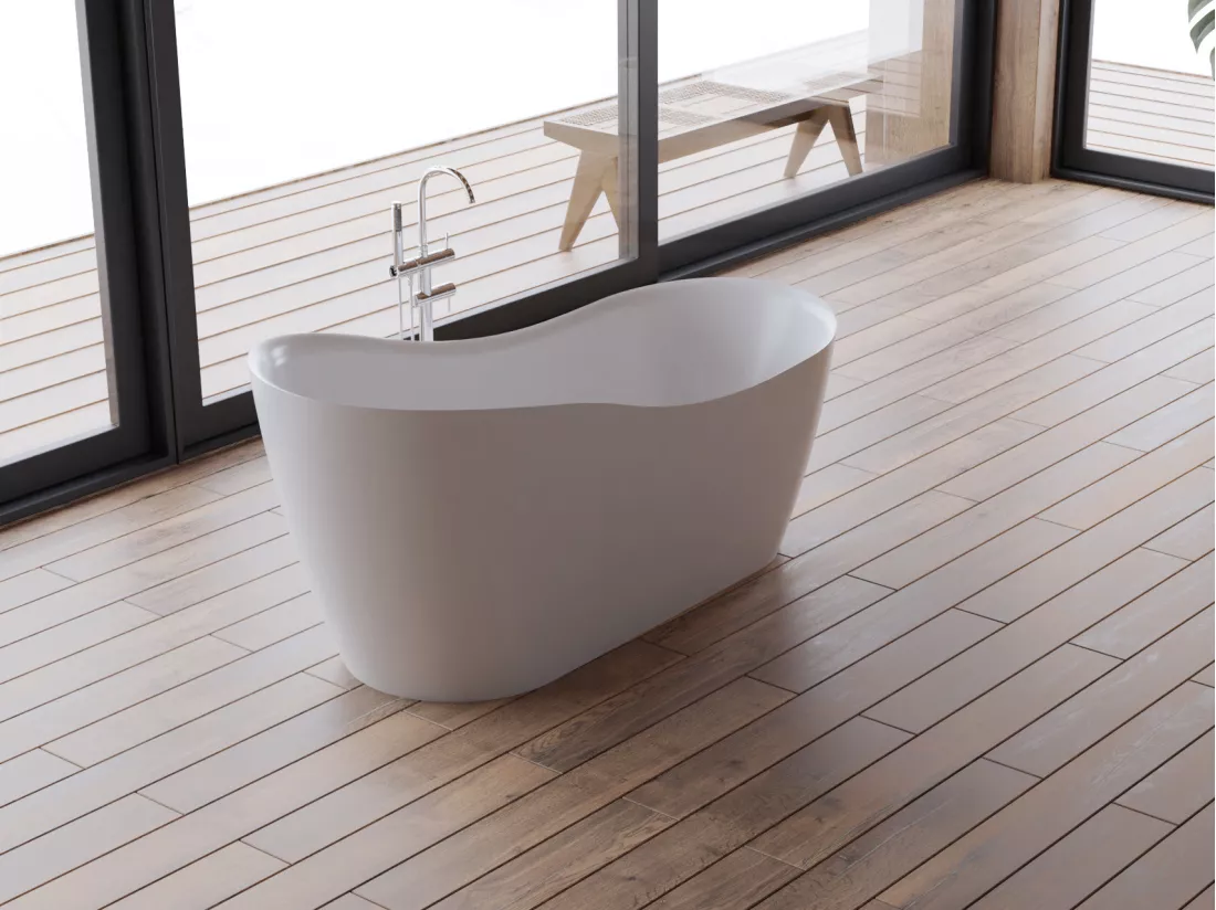 Baignoire îlot ovale JAZZ L. 170 x l. 79 cm, by SPALINA
