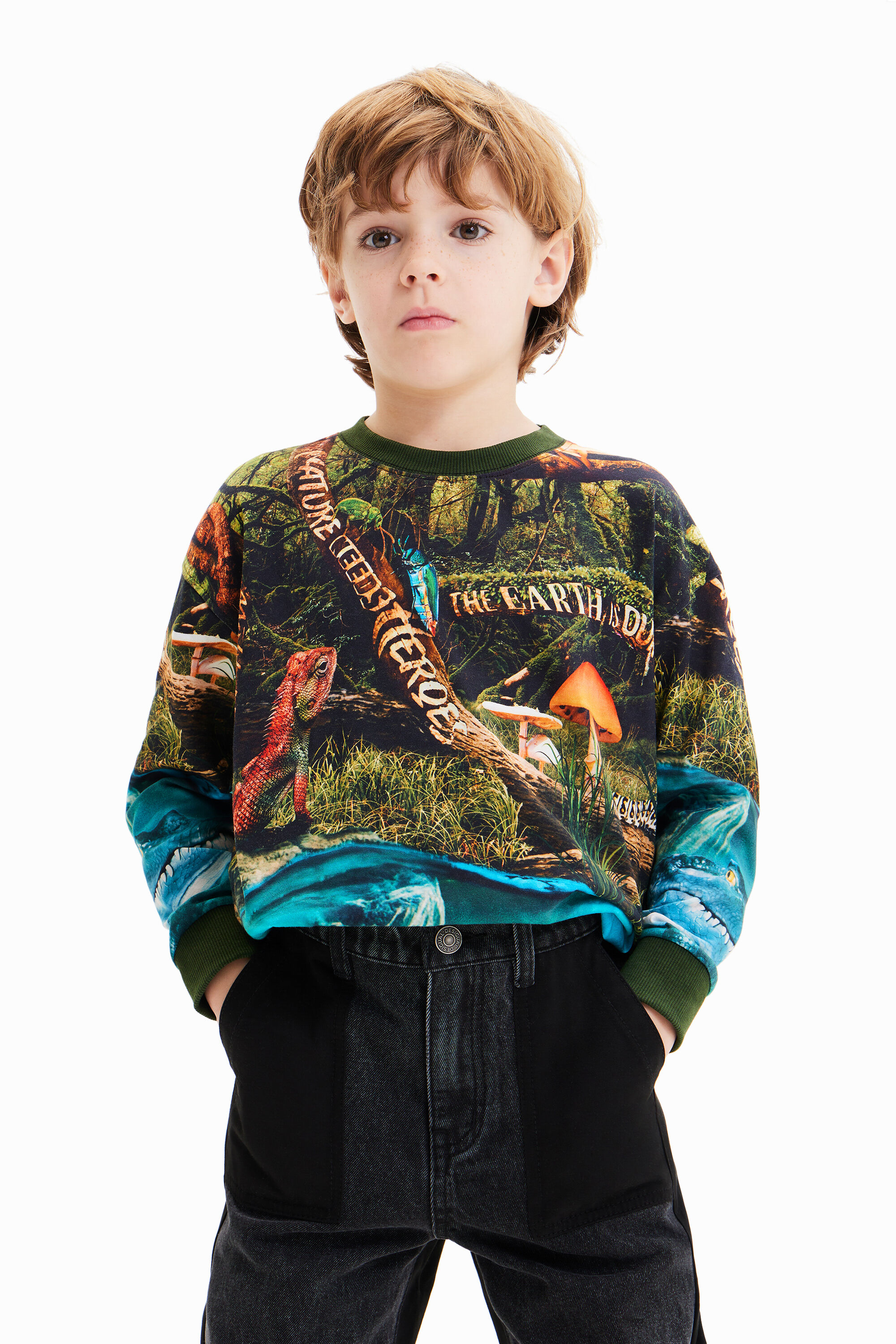 Camiseta com mensagens sobre a natureza
