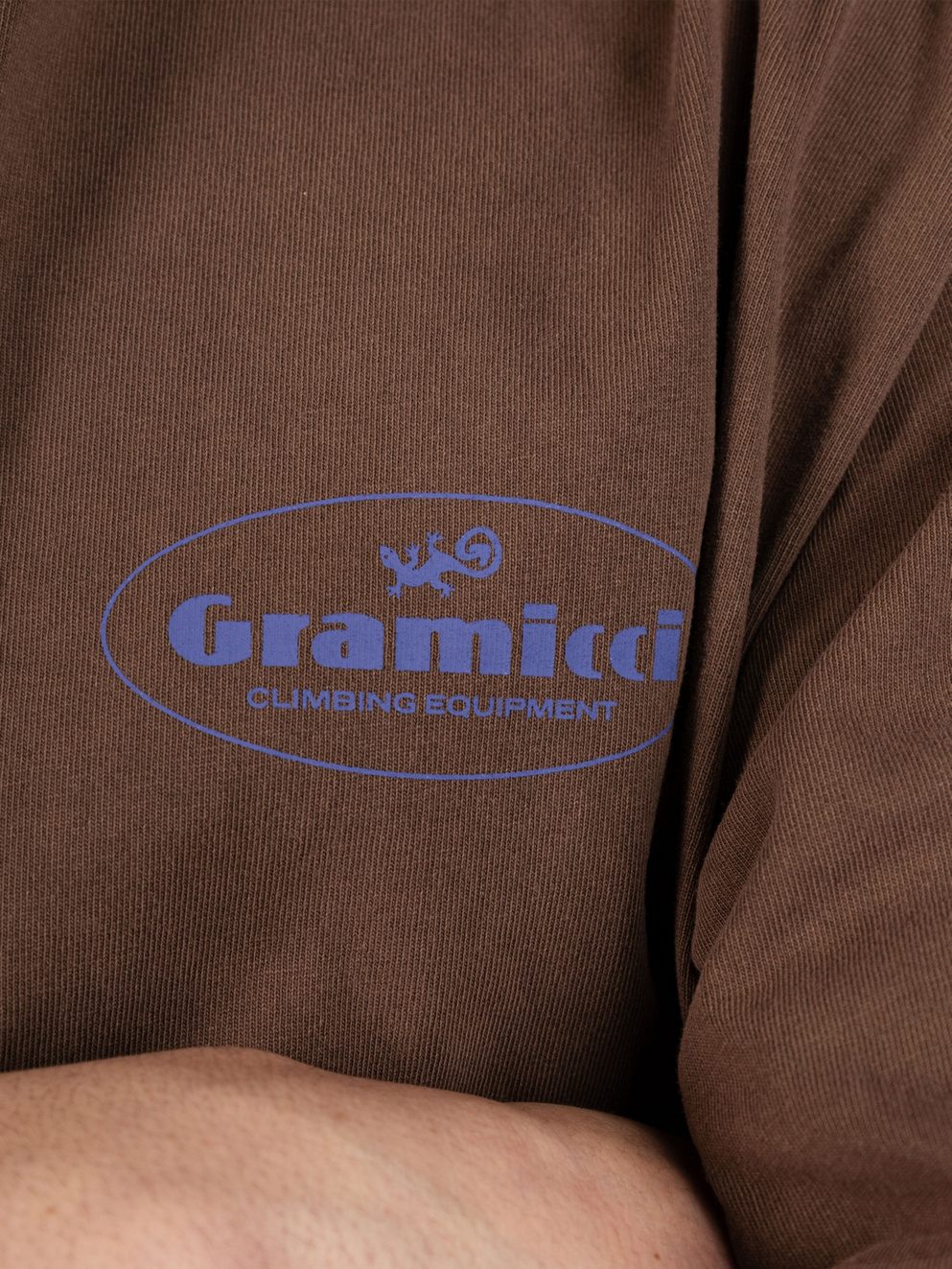 Gramicci Climbing Equipment T-Shirt brown pigment