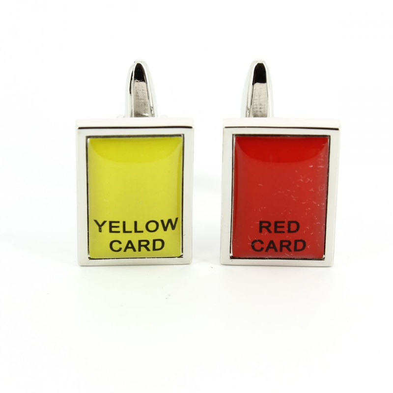 Boutons de manchette, Carton Jaune, Carton rouge