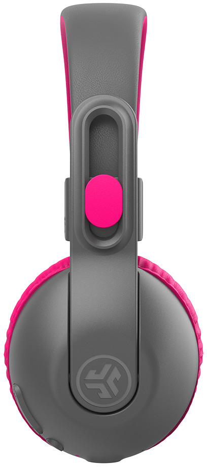 JBuddies Studio2 Kinder Bluetooth On-Ear Kopfhörer 85-95dB Begrenzte Lautstärke (IEUHBKSTU2RGRYPNK122) - Grau / Rosa