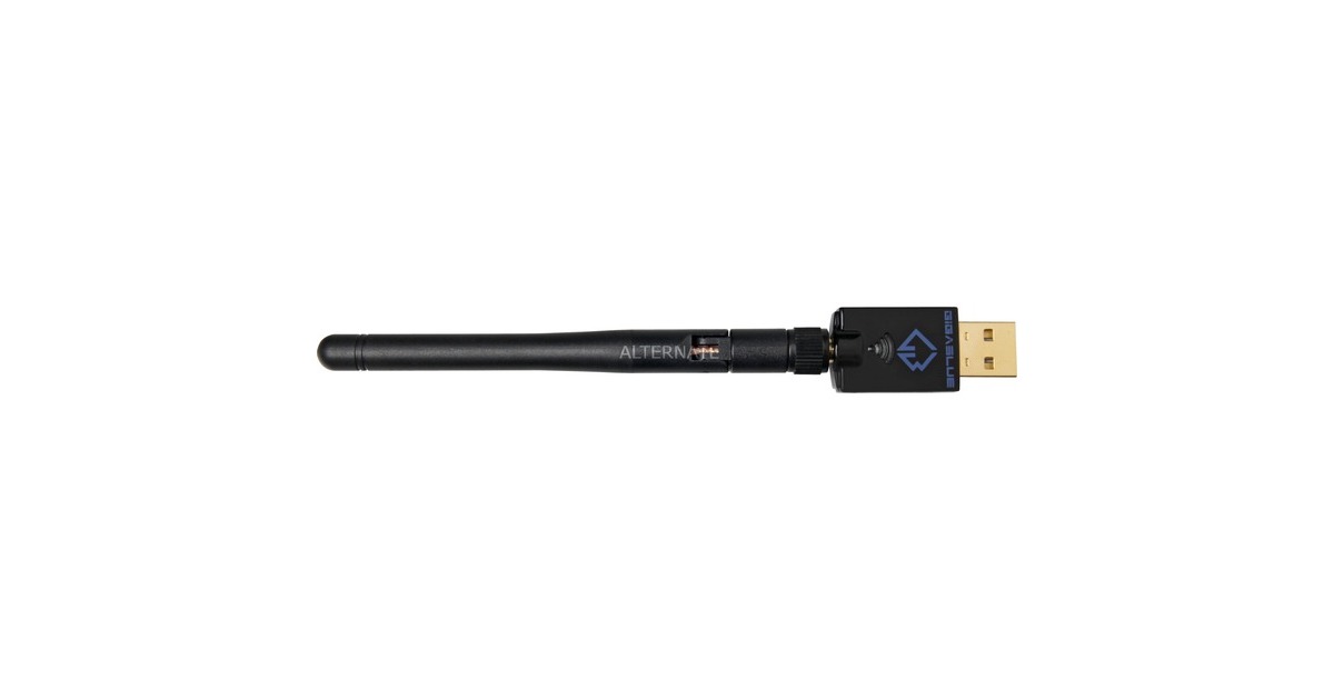 GigaBlueUSB WLAN-Adapter GGBZU/006 wlan adapter  (Zwart, 600Mbit)